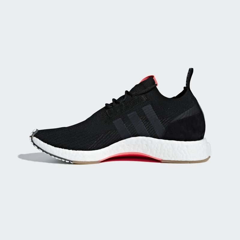 Adidas nmd racer pk core black sale & bluebird